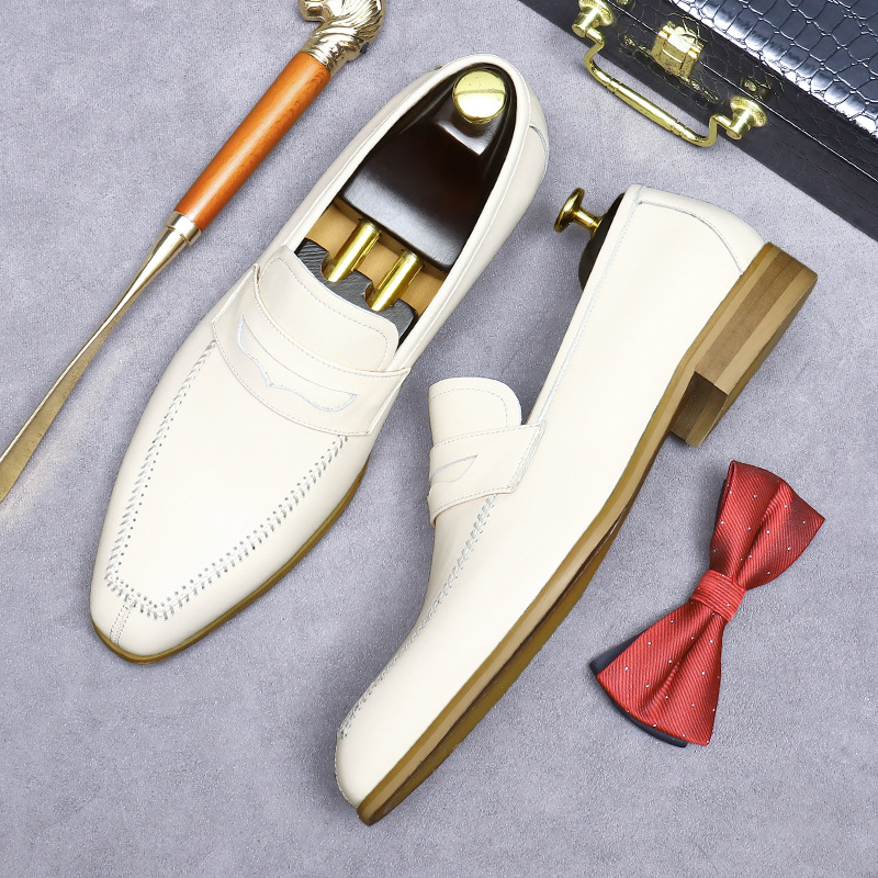 [Pre-Sale Non-Ready Stock] Amazon Best-Selling British Casual Leather Shoes Men's Business Formal Shoes Men's Genuine Leather Cowhide