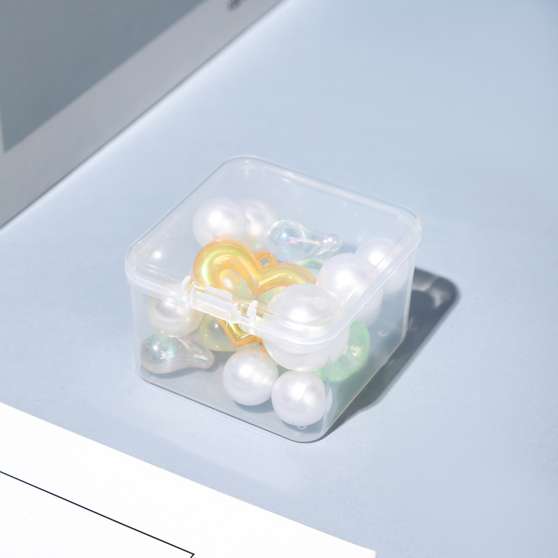 5.5 Height Square PP Box Plastic Box Square Transparent Plastic Box Parts Packaging Hardware Mini Storage Box