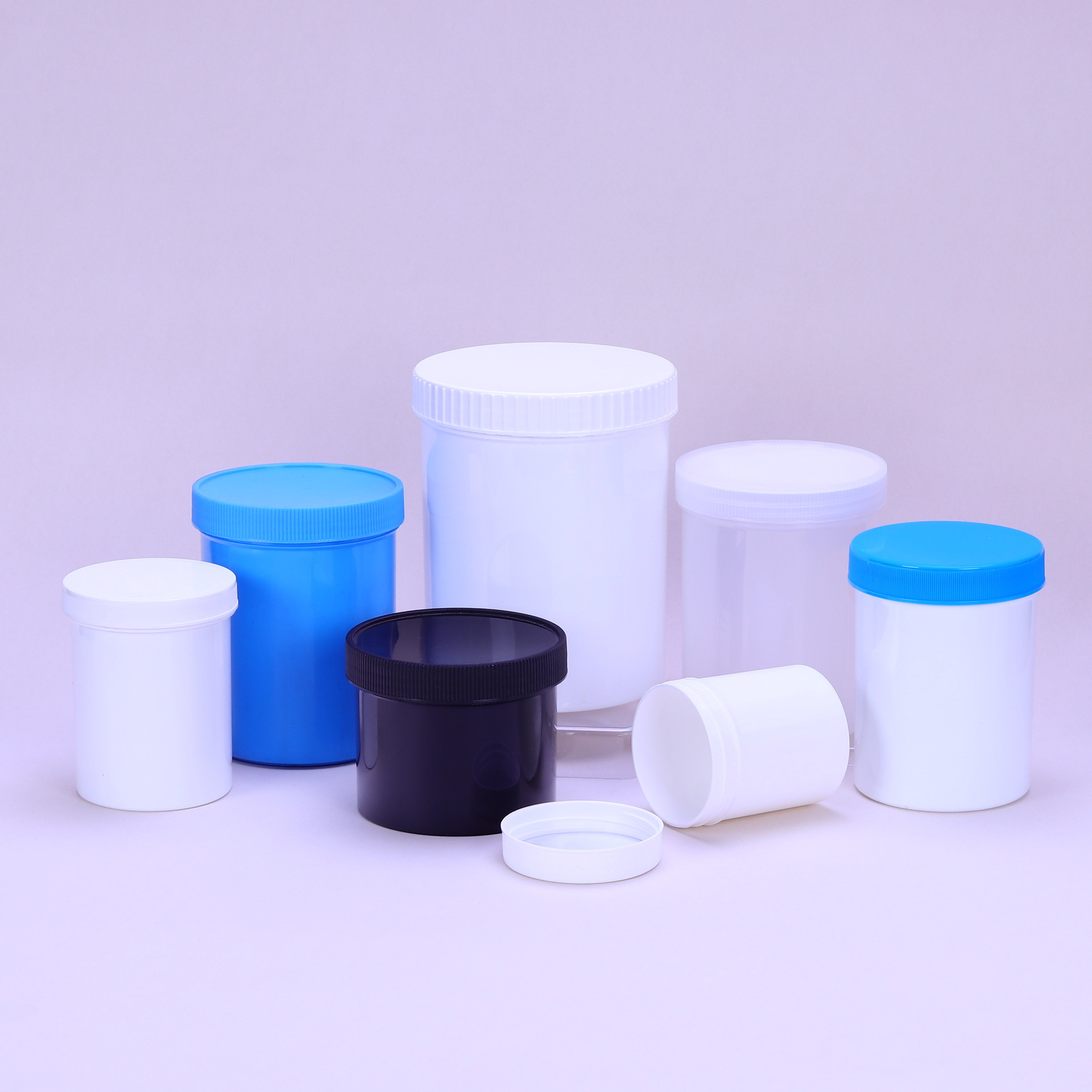 Spot 250ml/500ml/1000ml g thick plastic bottle wide-mouth ink tank large-mouth upright barrel