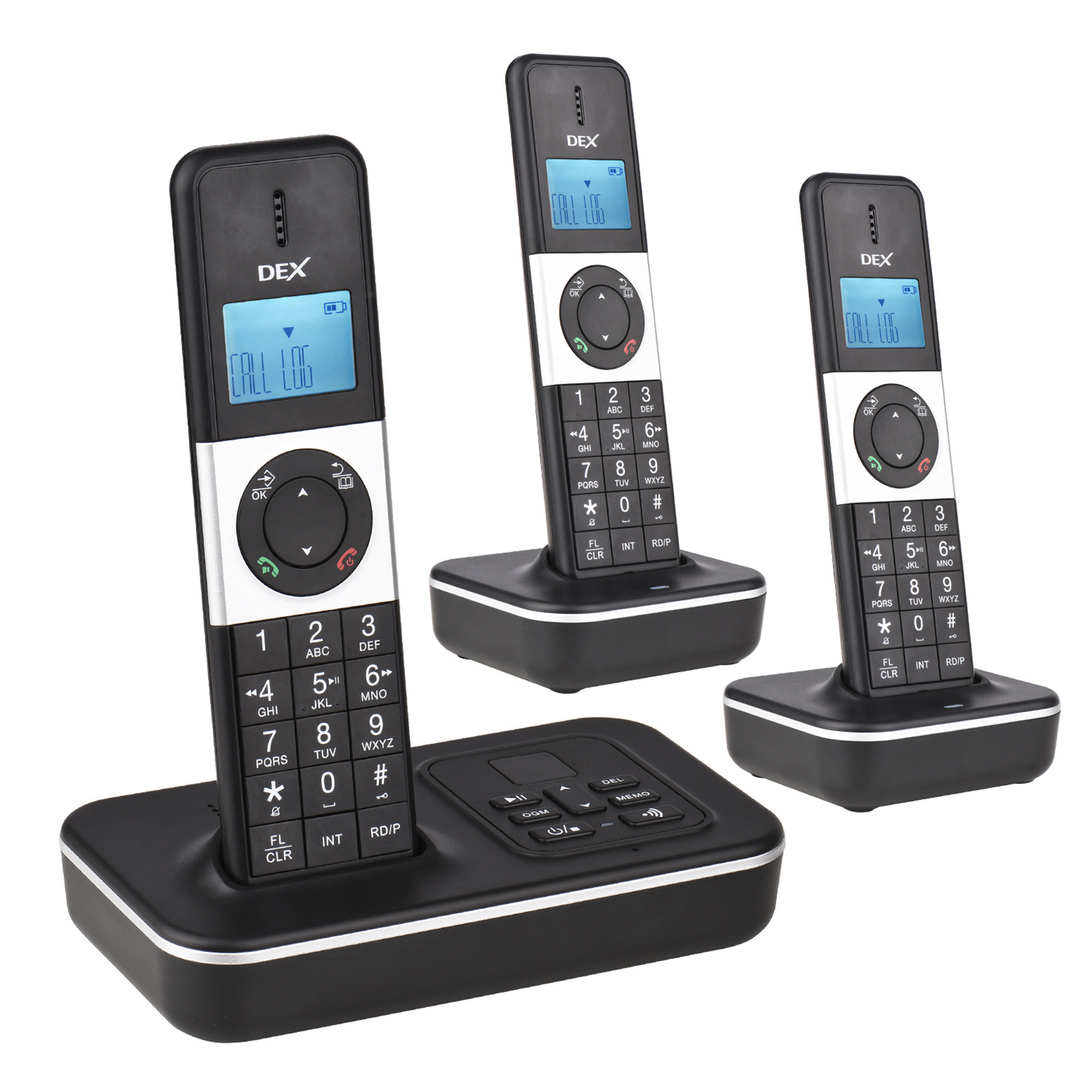 Big and letter D1002TAM-T one to three business office home cordless telephone recording telephone cross-border foreign trade