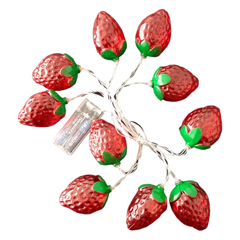 Fruit plant light string LED colored lights strawberry light string Christmas decorations gift room modeling light colored lights