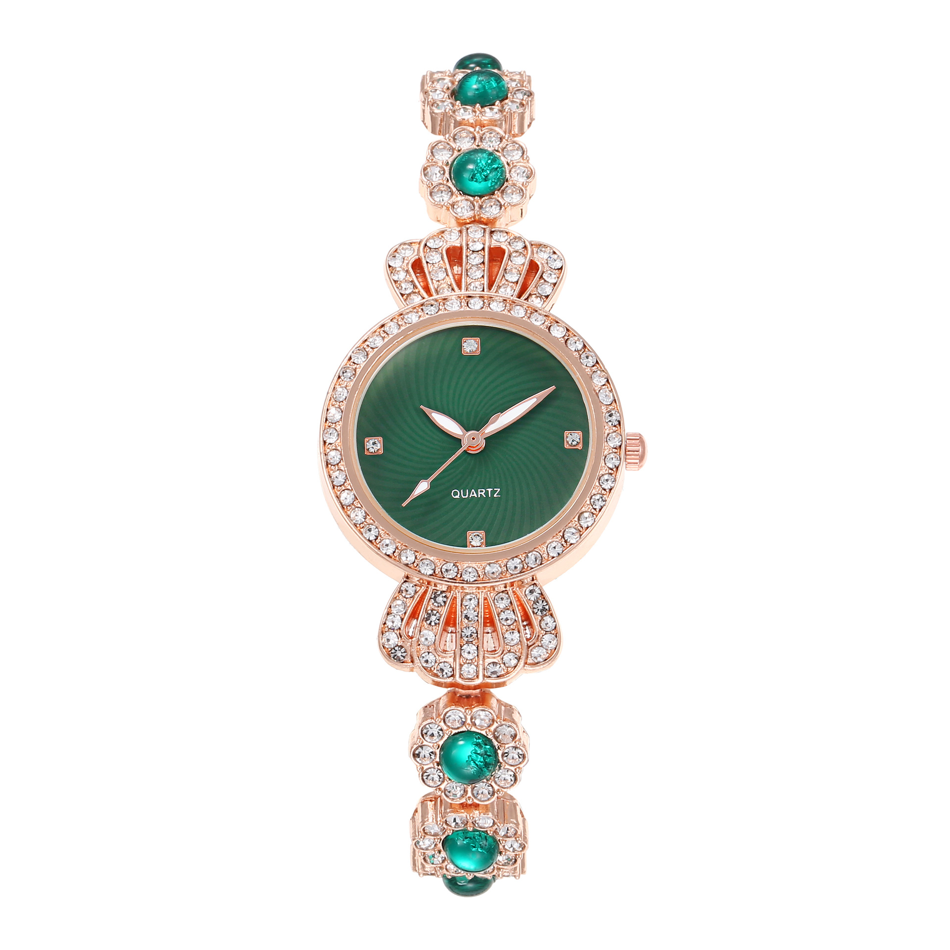 Douyin Live Broadcast Popular Chalcedony Bracelet Women's Watch Small Crown Jewelry Fashion Women's Watch Women's Watch Quartz Watch