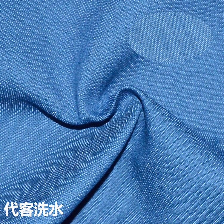 Ultra-thin spring and summer breathable 16 * 150D woven Tencel denim 16 wash water fabric enzyme wash can be valet general wash