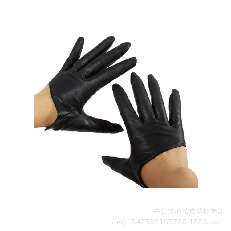 Men's and women's DS performance dancing half Palm imitation leather gloves wholesale and retail
