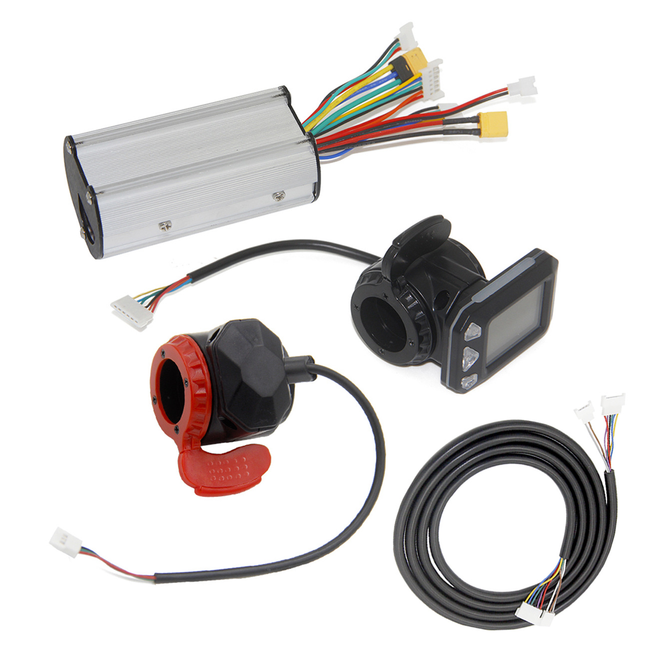 5.5inch 6.5inch Carbon Fiber Scooter Controller Set 36V 24V Controller Instrument Thumb Throttle