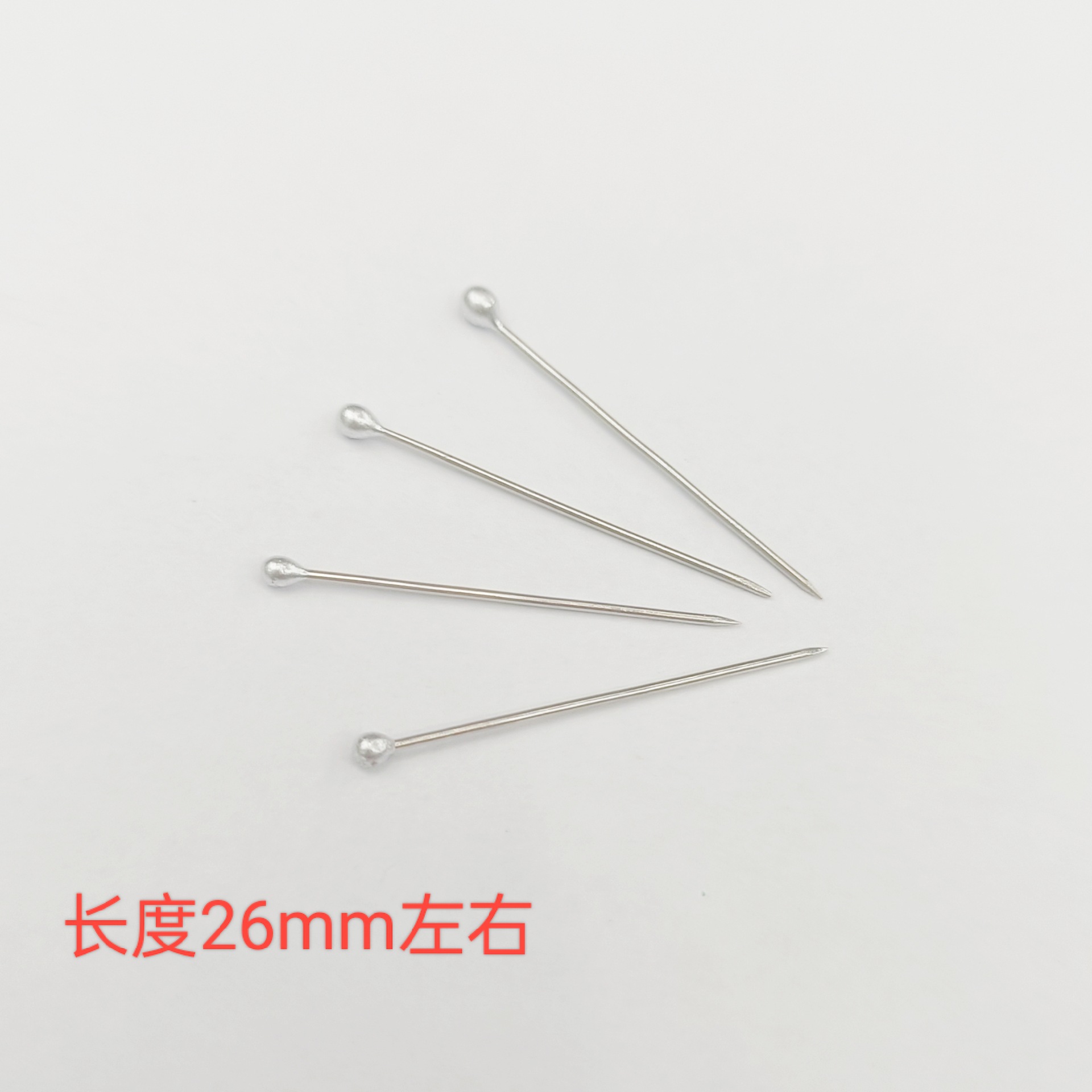 Picture of Turban bag stainless steel needle 26MM silver pin pearl pin nickel plated box silver red factory positioning