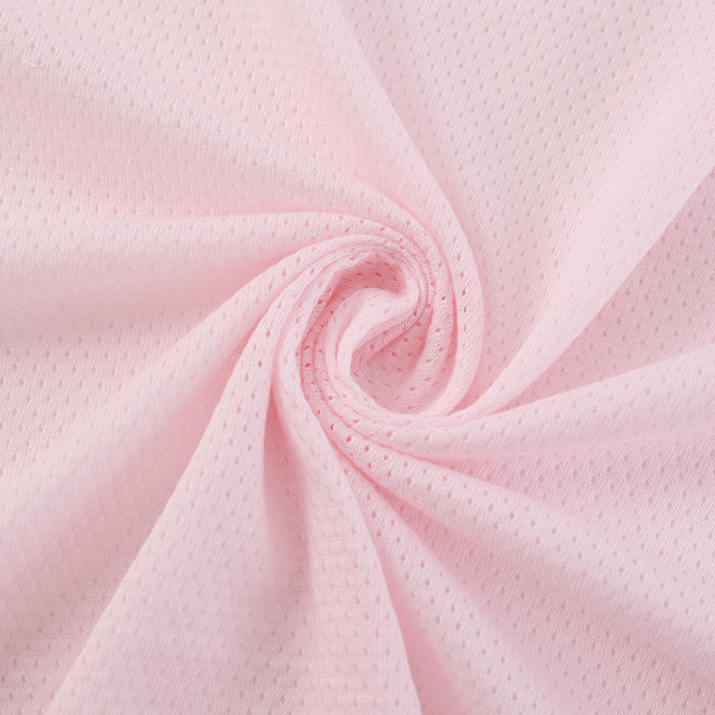 Picture of cotton jacquard weave hole cloth combed cotton single-sided t-shirt sportswear mesh fabric baby fabric in stock