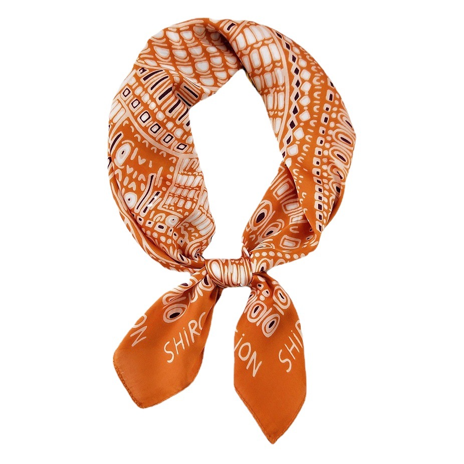 70 New Style Small Square Scarf Silk Scarf for Women Spring & Fall Fashionable Professional Scarf Korean Elegant Scarf Headband Fashion