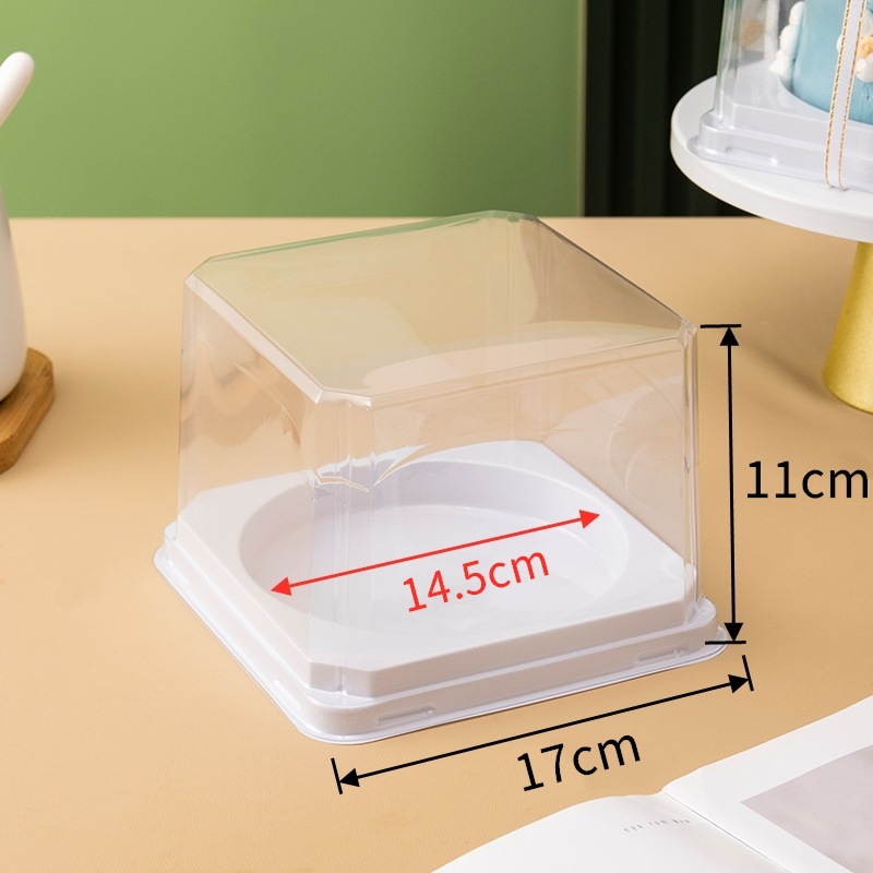Picture of 2/3/4/ 6inch Cake Packaging Box 4inch Birthday Mousse Puff Populus Canescens Nectar Box Dessert Box