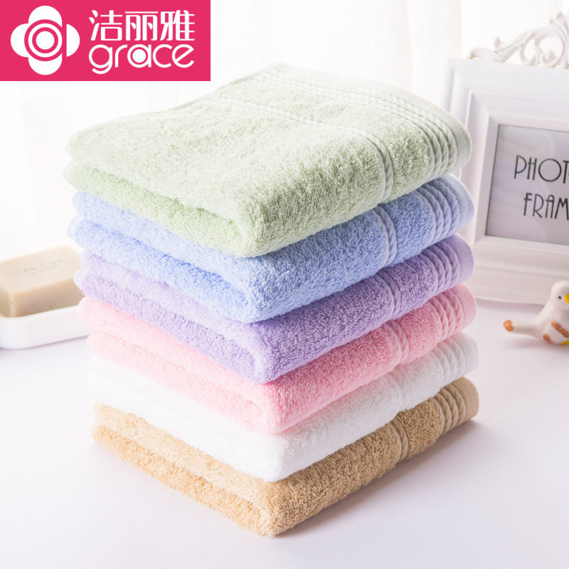 Jialiya Towel Wholesale E0117 Adult Household Absorbent Face Washcloth Thickeneded Cotton Towel Return Gift Wholesale