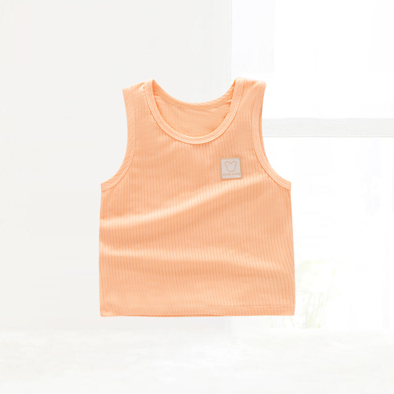 Picture of in stock wholesale baby vest summer children a summer top modal boneless baby base clothes
