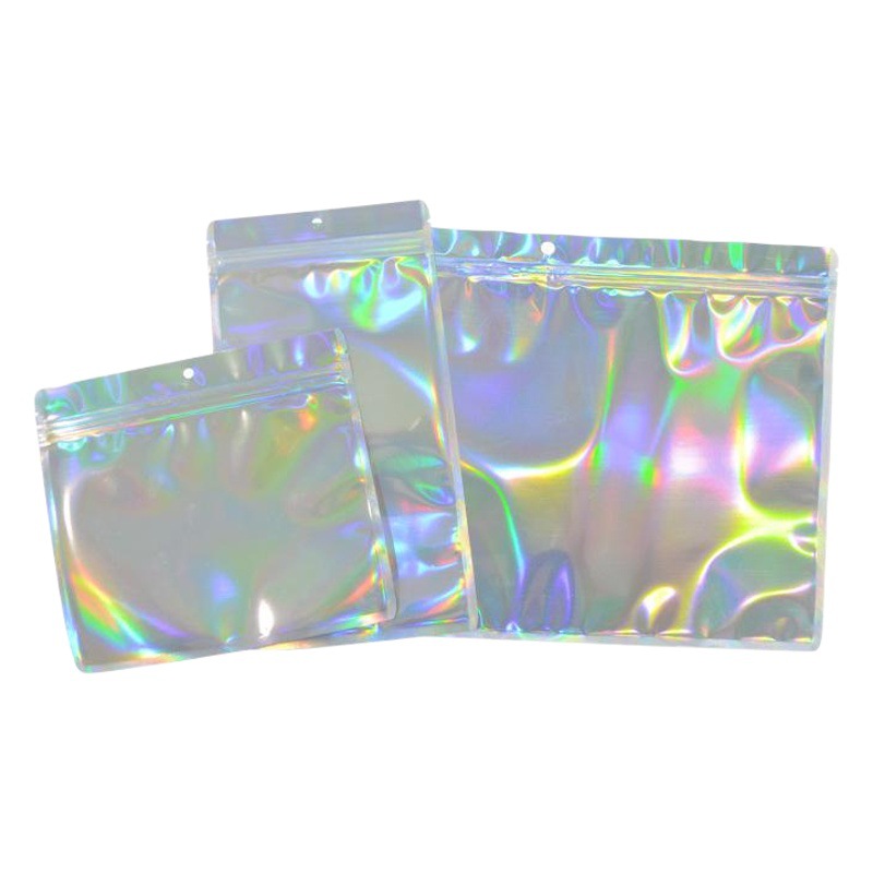 E-Commerce hot sale laser underwear clothing jewelry cosmetics Yin and Yang bone transparent plastic Ziplock bag 100 pieces Price