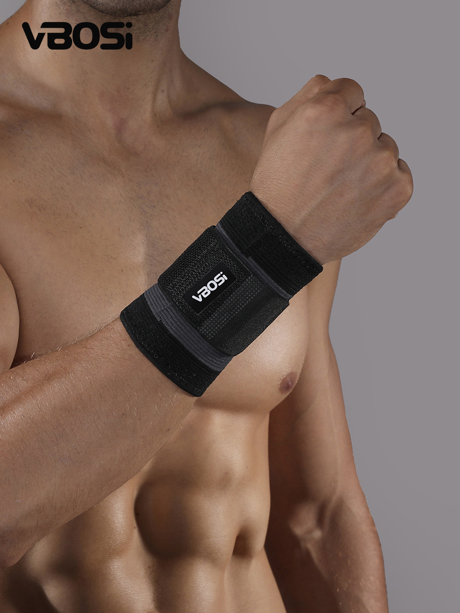 Vbosi Wristband Adult Basketball Tennis Thickeneded Protective Gear Outdoor Sports Fitness Protective Training Manufacturer Wholesale