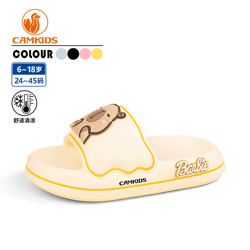 Camkids Summer Kidsren's Sandals for Boys and Girls, Non-Slip, Family Indoor Bathing, Middle-Aged and Older Kidsren's Sandals
