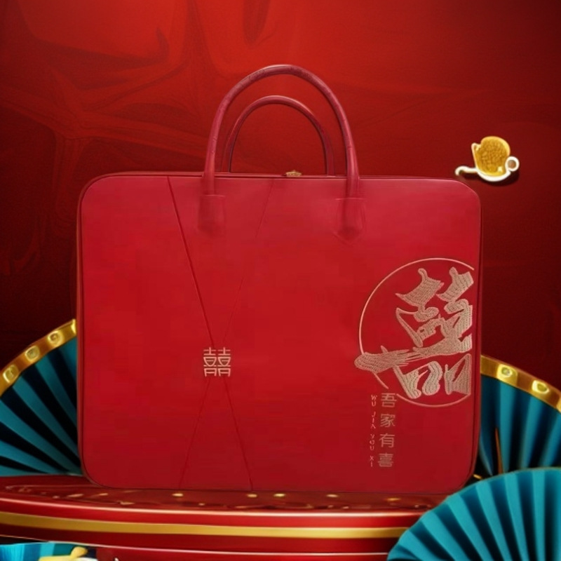 Wedding Quilt Storage Bag Red Wedding Cotton Quilt Special Moisture-Proof and Dust-Proof Dowry Non-Woven Bag Wedding Bag
