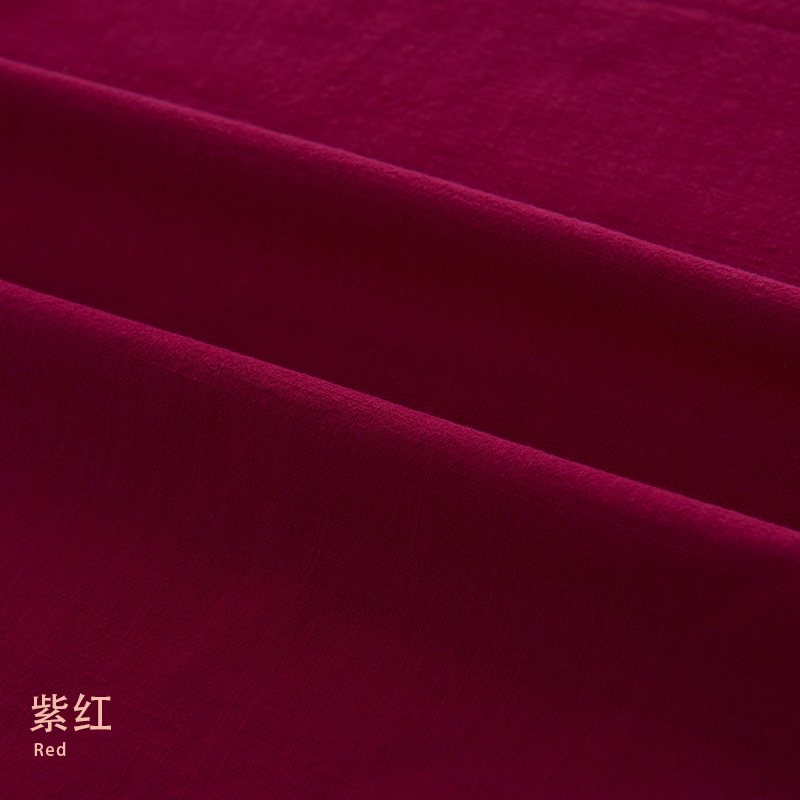 Picture of Plain 21*21 yarn woven bamboo cotton linen fabric artistic Zen clothing cotton washed bamboo cotton fabric