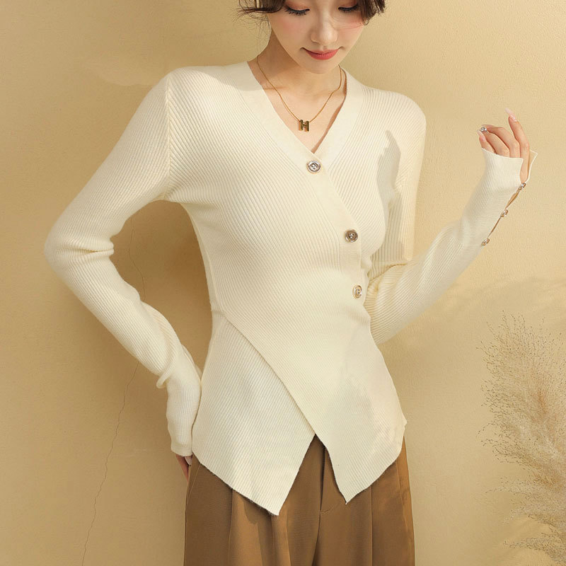 Nursing sweater 2024 autumn and winter out hot mom postpartum nursing shirt fashionable mom knitted outerwear bottoming shirt