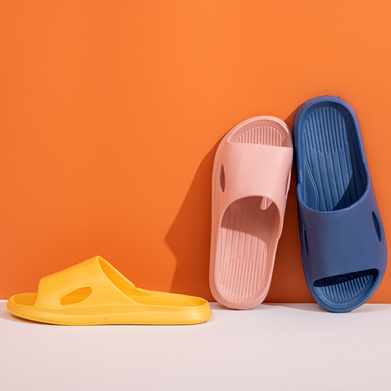 Qida Shun New Home Slippers Women's Summer Non-slip Feeling Home Slippers Couple Bathroom Slippers Wholesale