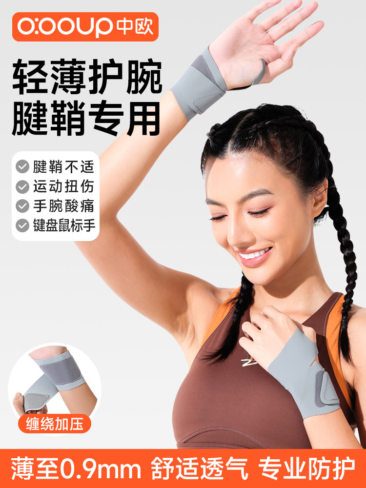 Central European Wrist Bracer Wrist Tendon Sheath Cover Women's Fitness Men's Summer Breathable Wrist Band SF-01 Pressurized Wrist Bracer