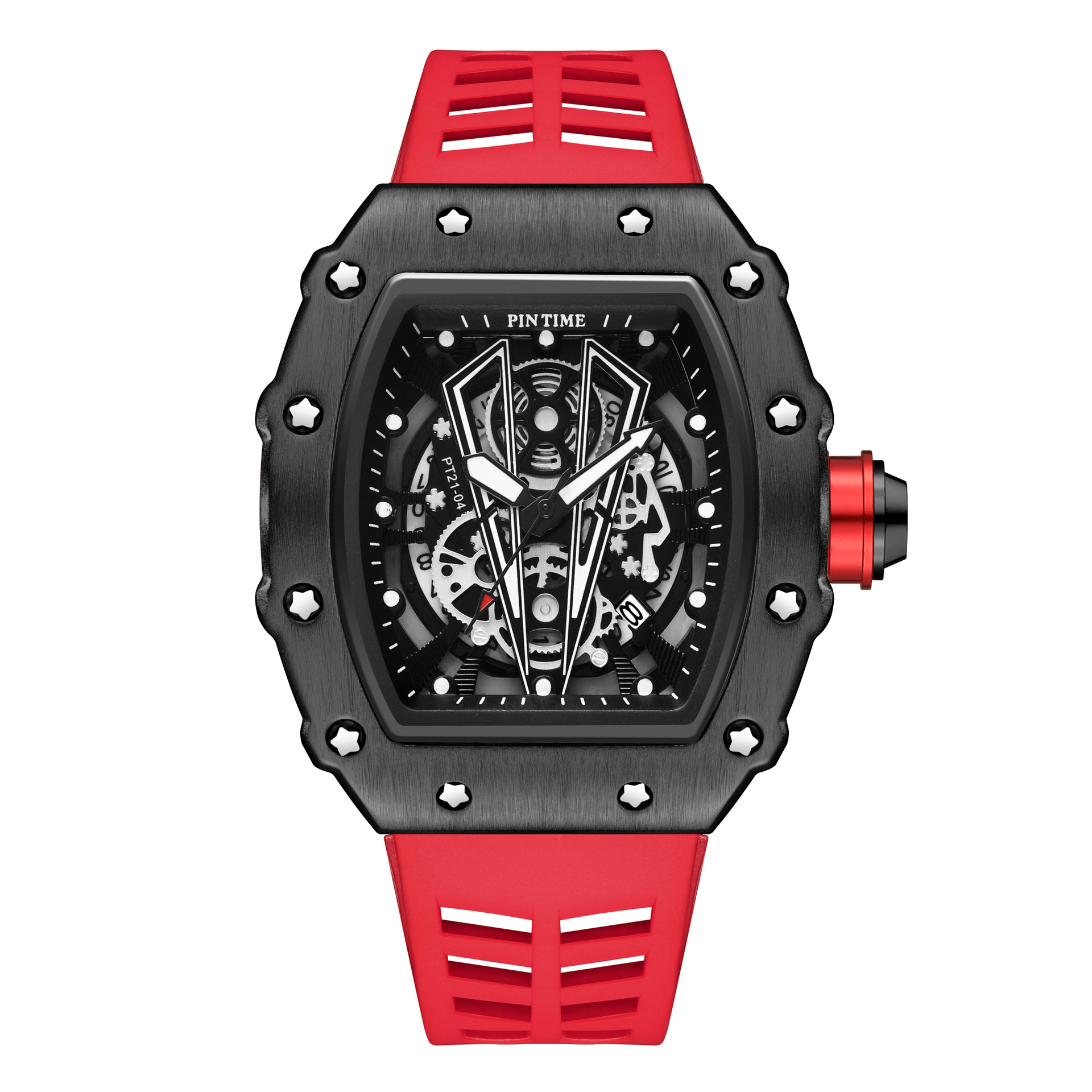 Picture of Pintime Watch Mechanical Style Men's Watch Quartz Richard Barrel-Shaped Niche Men's Watch Drop Shipping Watch