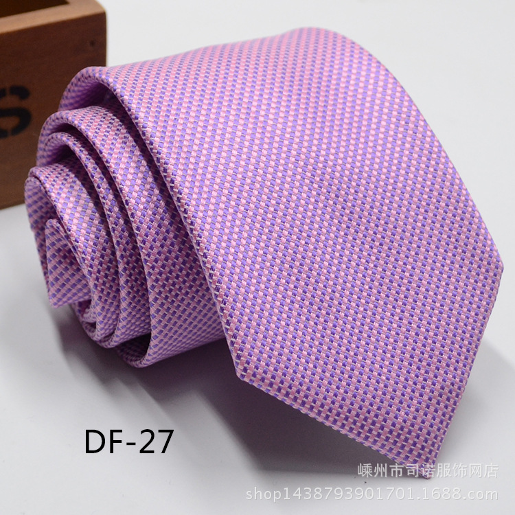 Picture of Tie business formal men's tie polyester yarn Arrow 8cm business tie