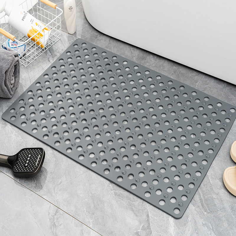 Picture of Square Anti-slip Mat Bathroom Mat Bath Anti-fall Environmental Protection Household Shower Room Suction Cup Floor Mat Bathroom Massage Foot Mat