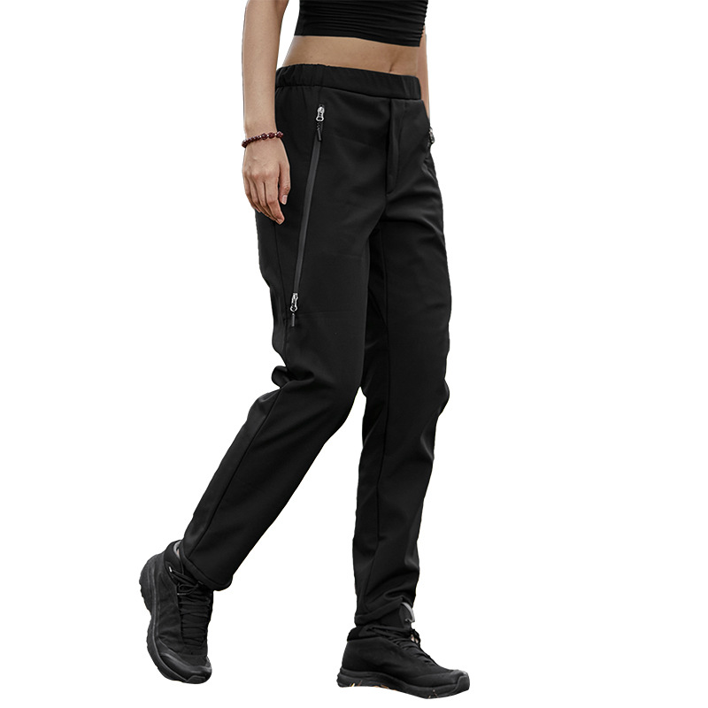 Picture of Winter Velvet Thickeneded Assault Pants for Men, Outdoor Windproof and Waterproof Ski Soft Shell Pants, Sports Mountaineering Warm Pants for Women