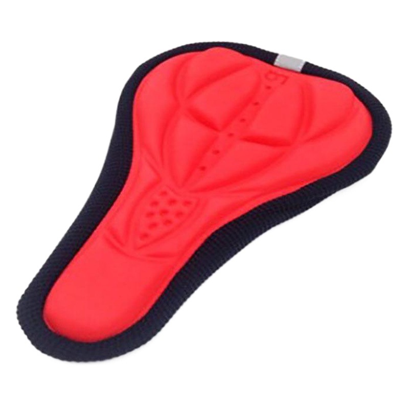 Mountain bike 3D cushion cover bicycle cushion bicycle thickened silicone sponge seat cushion soft saddle equipment accessories seat cover