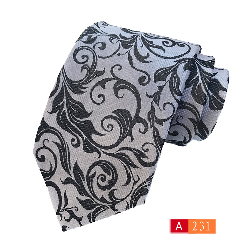 Picture of Men's tie polyester yarn-dyed fabric business wear tie source manufacturers in stock wholesale