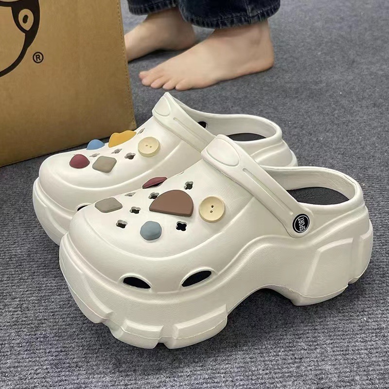 Picture of Baotou EVA hole shoes in 2025 new fashion and versatility student comfortable and casual two-wear non-slip slippers for women's summer
