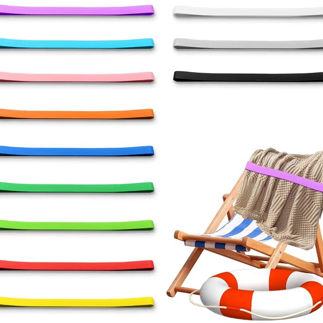 Picture of A01 # 30*1 Amazon Cross-Border Best-Selling Beach Chair Fixing Strap Towel Silicone Band Outdoor Equipment