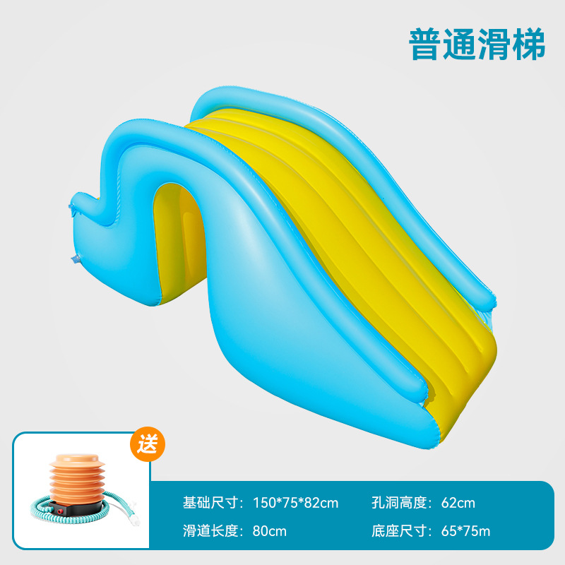 Picture of Inflatable Slide Can Be Used with Swimming Pool Anti-Rollover Children's Inflatable Toy Indoor and Outdoor Amusement Park