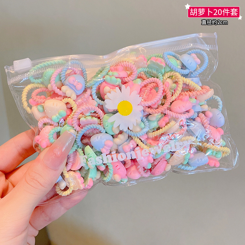 Picture of Children's rubber band does not hurt hair, good elasticity, Girl's rubber band, baby's hair rope, small size tie hair, hair ring, hair accessories
