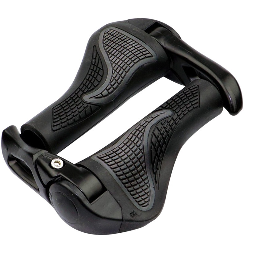 Self-propelled mountain bike handle set aluminum alloy claw handle sub-handle meat ball rubber locking sub-handle riding accessories