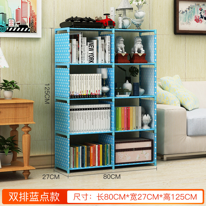 Picture of Bookcase trapezoidal bookshelf multi-layer combination bookcase shelf children student bookshelf classroom locker storage bookshelf