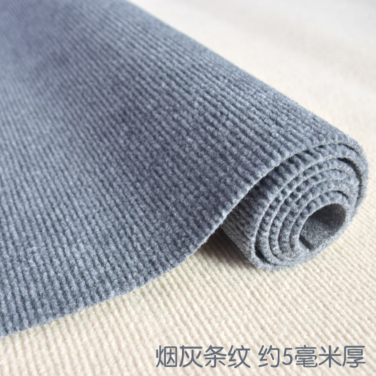 Picture of Simple Large Area Grey Brushed Thickened Bedroom Bedside Wholesale Stairs Home Living Room Office Full Carpet
