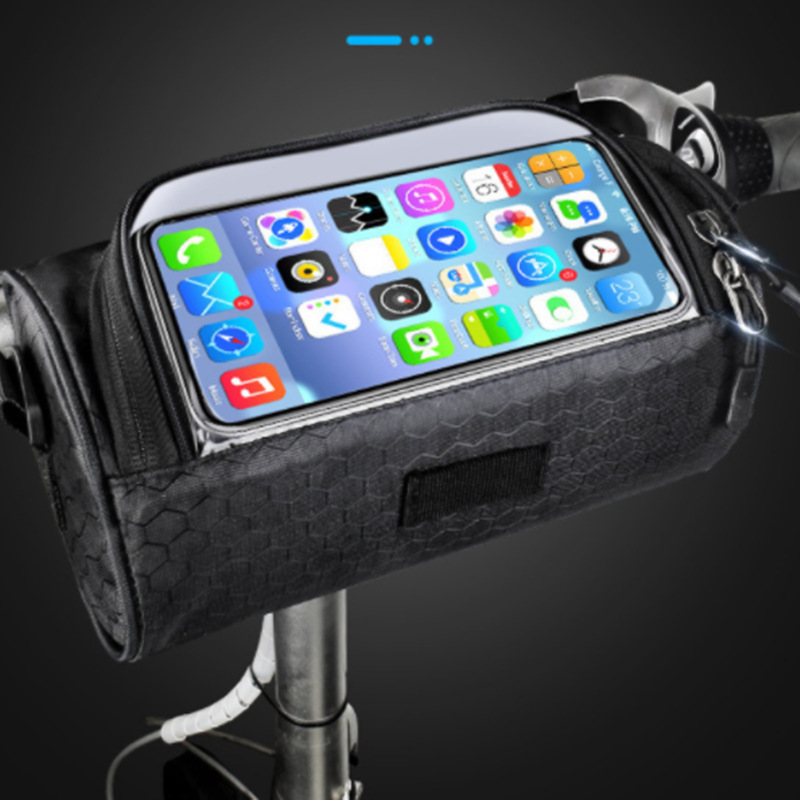 Picture of Mountain Bike Front Bag Waterproof Touch Screen Mobile Phone Bag Large Capacity Shoulder Crossbody Bicycle Bag Cycling Bag