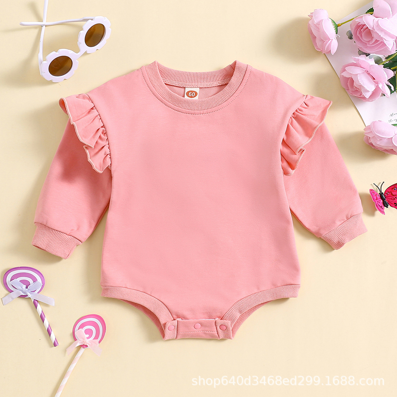 in stock autumn and winter new Amazon independent station ins hot high quality sweet wood ear small sweater long sleeve