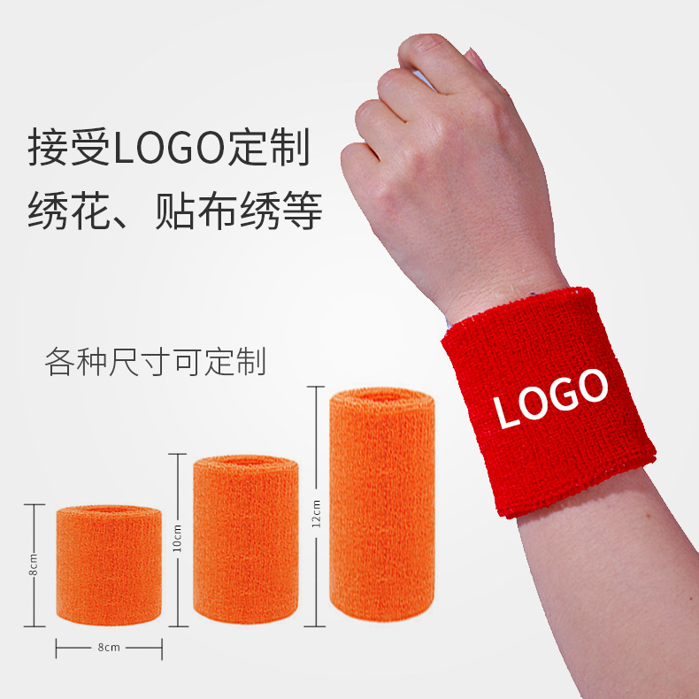 Picture of Manufacturers wholesale spot fitness knitting sweat absorbent sports wrist sweating blue ball towel