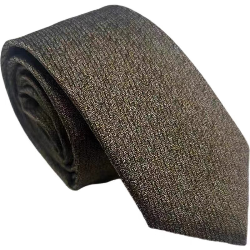 Picture of Retro Casual Clear Color Texture Tie Solid Color Men's Professional Dress Gentleman Working Groom Wedding Cafe Green