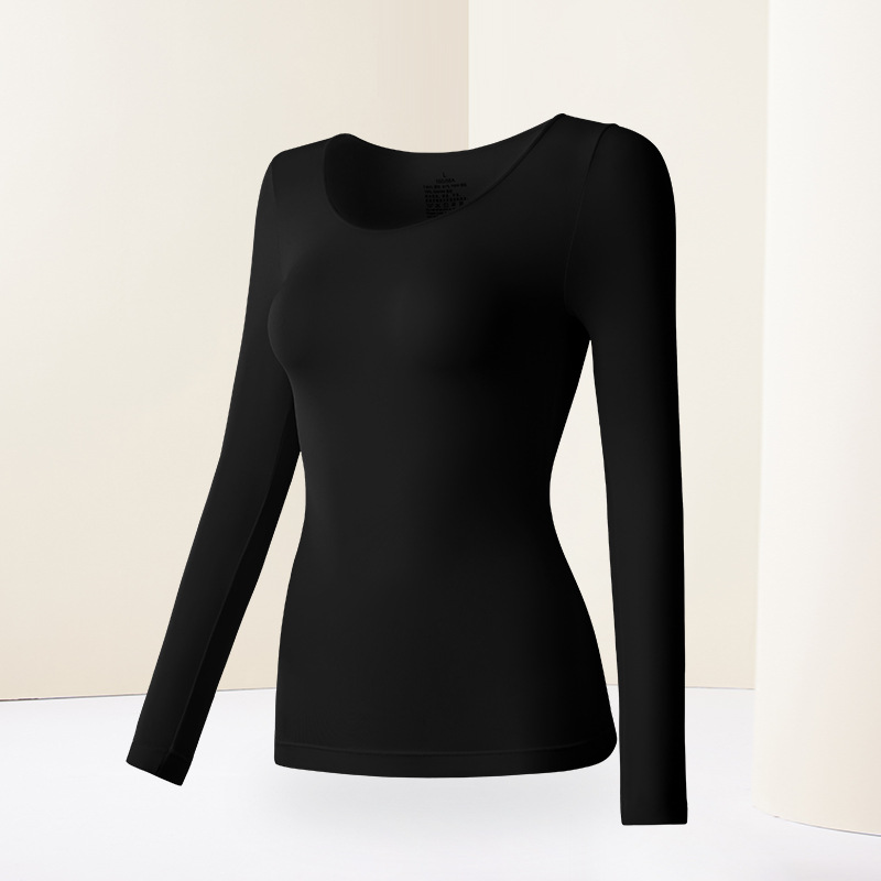 Picture of Hyaluronic acid skin care clothing ultra-thin 3 seconds quick-heating thermal underwear suit Seamless Seamless bottoming shirt high elastic mask clothing