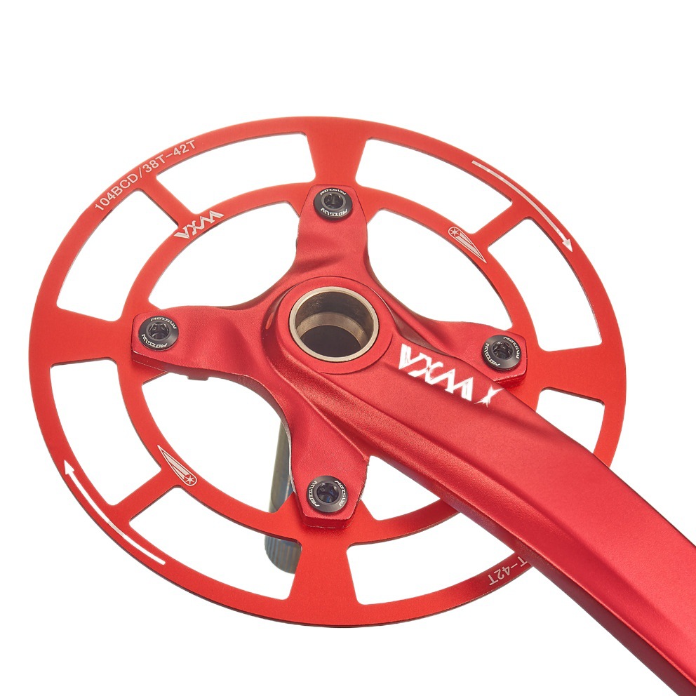 VXM mountain bike bicycle single speed single disc cover 104bcd tooth disc protection plate 32T-42T roulette gear protection cover