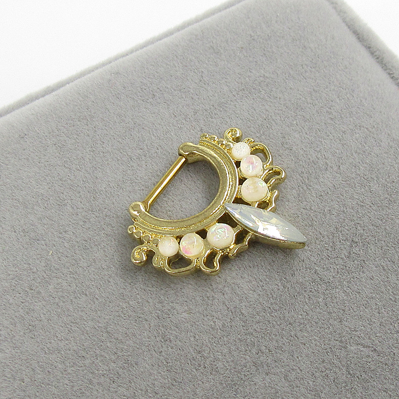 Picture of Aobao puncture jewelry European and American Opal stone EBAY Amazon AliExpress European and American trend puncture jewelry manufacturers