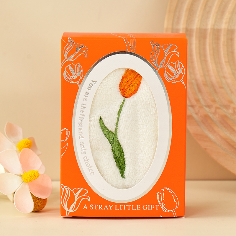 Picture of Souvenir Towels for Bridesmaids, Floral Embroidery, Baby Full-Month Gifts, Small Return Gifts, Women's Day Small Gift Designs