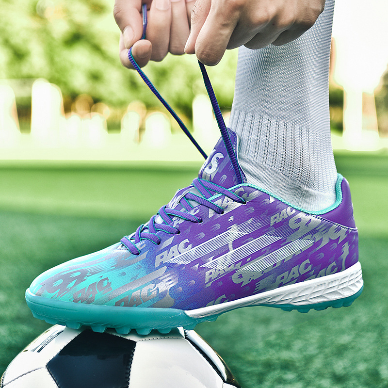 Picture of World Cup Mandarin Duck Primary School Children and Teenagers Broken Nails Spikes Outdoor Spikes School Competition Training Football Shoes