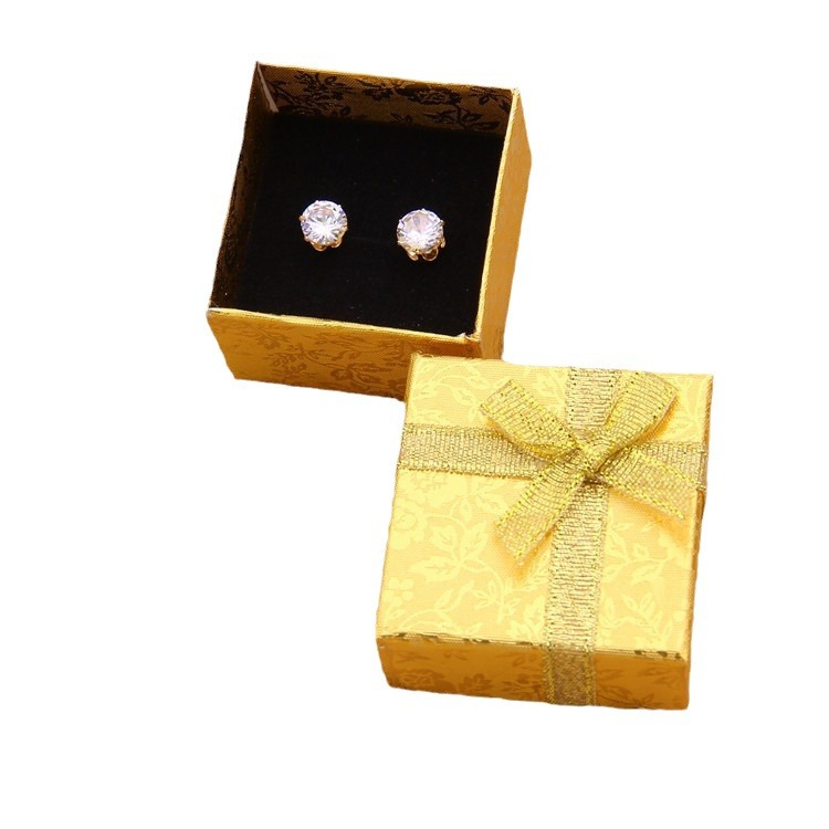 Picture of Spot Wholesale Pearlescent Lani Pattern Ring Box Heaven and Earth Cover Jewelry Carton Earrings Jewelry Packaging Box Manufacturer
