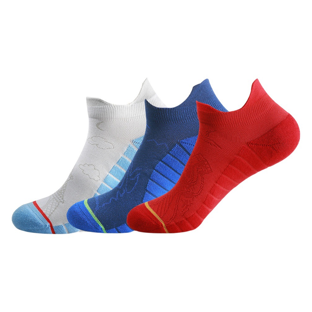 Meikes summer sports socks men and women towel bottom non-slip outdoor running socks riding breathable sports tide socks