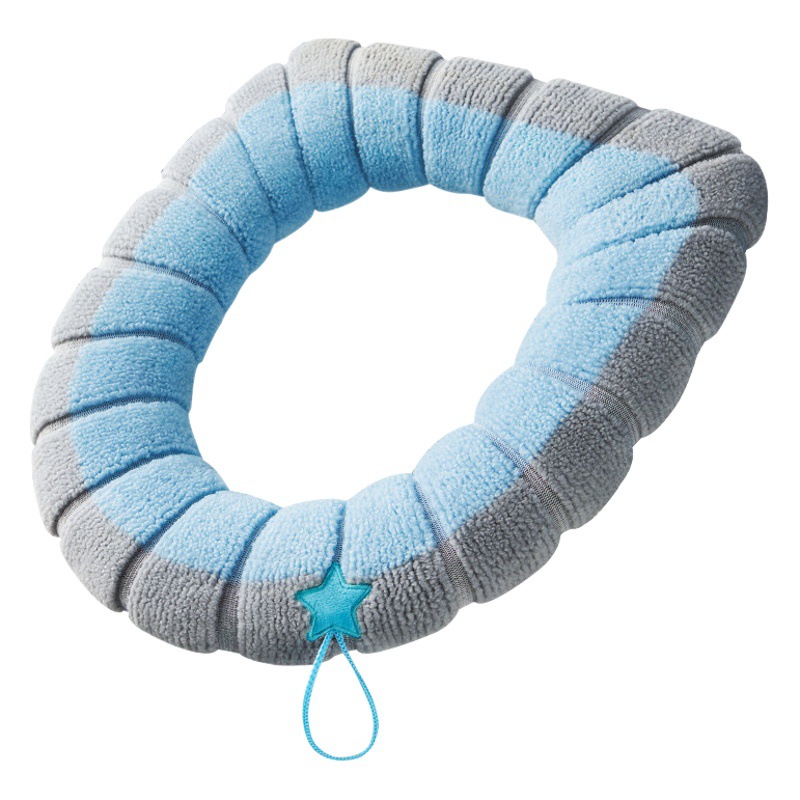 Toilet Cushion Winter Warm Universal Cartoon Toilet Cushion Zipper Washable Toilet Cushion Thickened Waterproof Toilet Cover