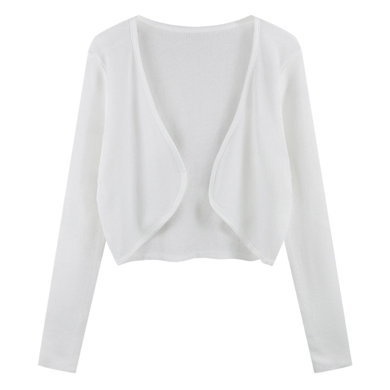 Air-Conditioning Knit Cardigan for Women, Summer 2025, Outerwear Paired with a Slip Dress, Sun-Protective Cover-Up Jacket, Trendy Student Top