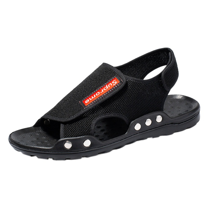 2023 Summer Breathable Fashionable Flat Cool Shoes for Students Men's Sandals Dual-Use Car Shoes Beach Shoes Casual Shoes